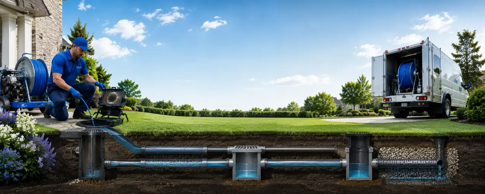 Outdoor drain cleaning information for Lawler, IA